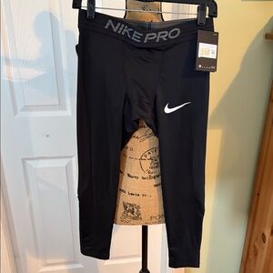 Nike Black Leggings with White Logo
